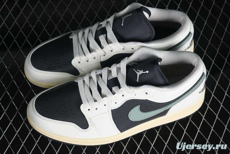 Nike Air Jordan 1 Low AJ1 Black Green Casual Sneakers - DC0774-001
