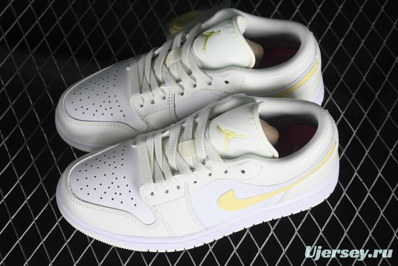 Nike Air Jordan 1 Low AJ1 Lemon Yellow Low-Top Casual Sneakers - FV8486-181
