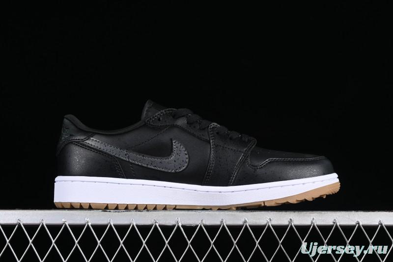 Nike Air Jordan 1 Low Golf Shoes Black Snake Pattern - DD9315-005