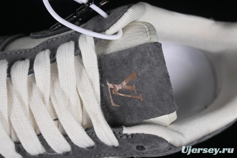 Nike Air Force 1 '07 Low LV Collaboration - Beige Grey Pigskin Casual Sneakers - HD1968-011