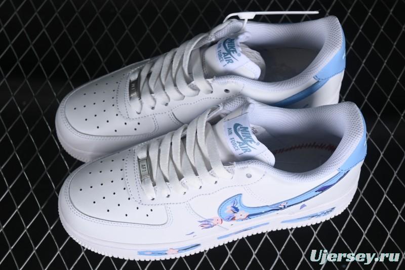Nike Air Force 1 '07 Low Custom Chinese Style - Spring Cherry Blossom Casual Sneakers - DD8959-100