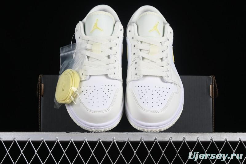 Nike Air Jordan 1 Low AJ1 Lemon Yellow Low-Top Casual Sneakers - FV8486-181