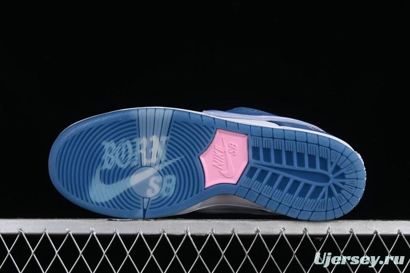 Nike Born x Raised x Nike SB Dunk Low Premium Skate Shoes with Special Foam Swoosh and Snowflake Perforations - FN7819-400