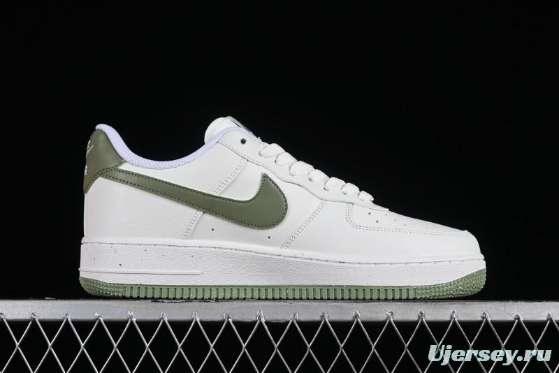 Nike Air Force 1 '07 Low Casual Sneakers in White Green - DV3808-106