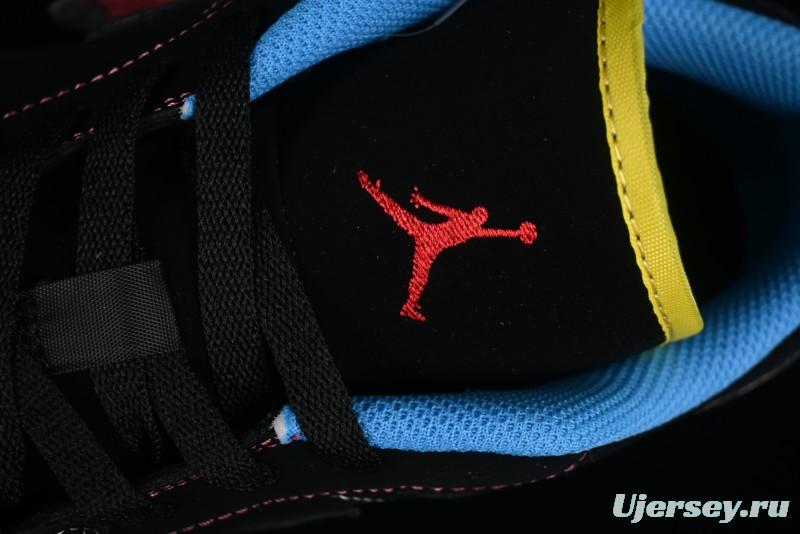 Nike Air Jordan 1 Low AJ1 Black Green Low Top Lifestyle Basketball Shoes - 338145-003