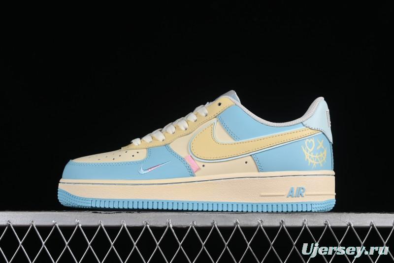 Nike Air Force 1 '07 Low Custom Casual Sneakers with Full-Length Honeycomb Air Cushion - XL2312-555