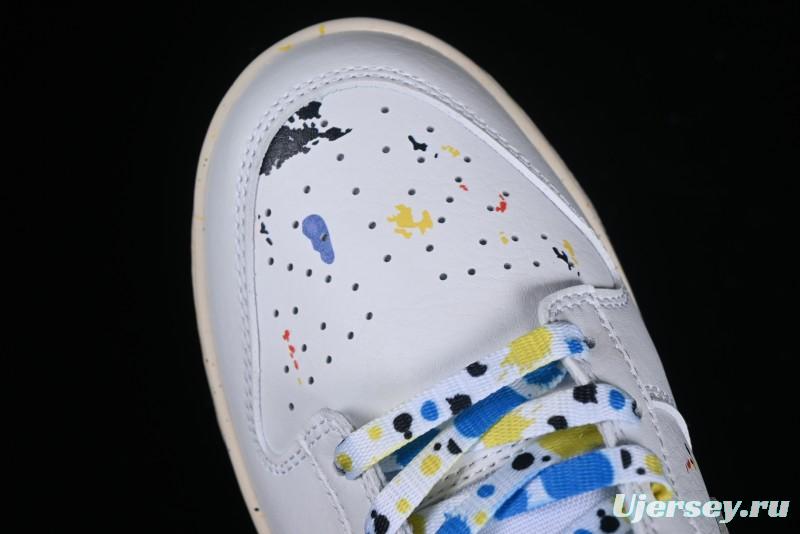 Nike SB Dunk Low Color Ink Splash Anniversary Custom Low-Top Casual Skate Shoes - FC2025-305