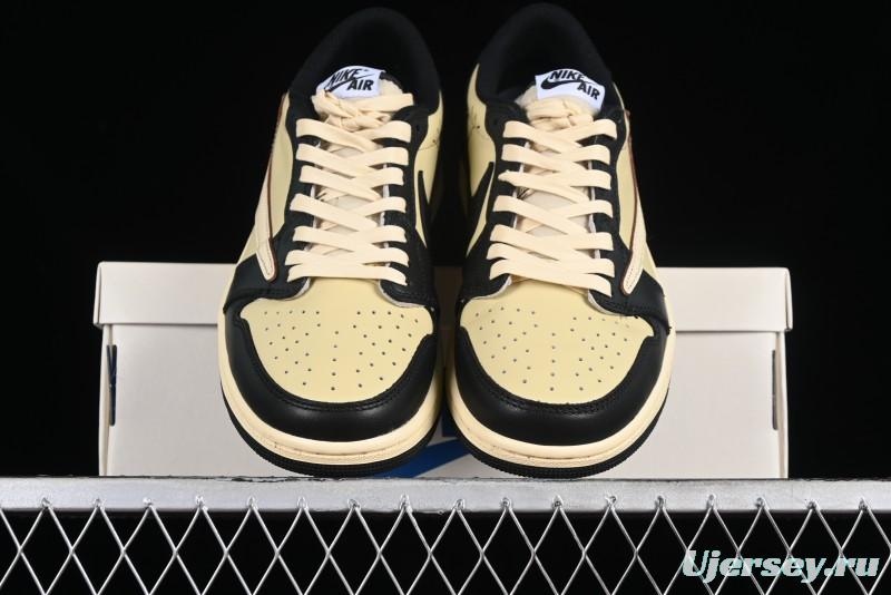 Nike Travis Scott x Air Jordan 1 Low OG AJ1 Reverse Swoosh Sneakers - DM7866-201