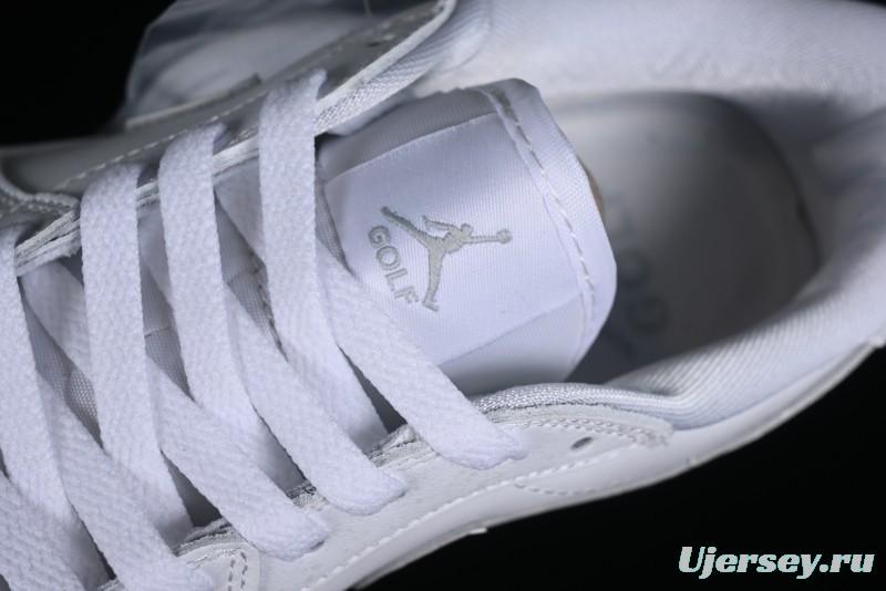 Nike Air Jordan 1 Low Golf Shoes White with Gum Sole - DD9315-111