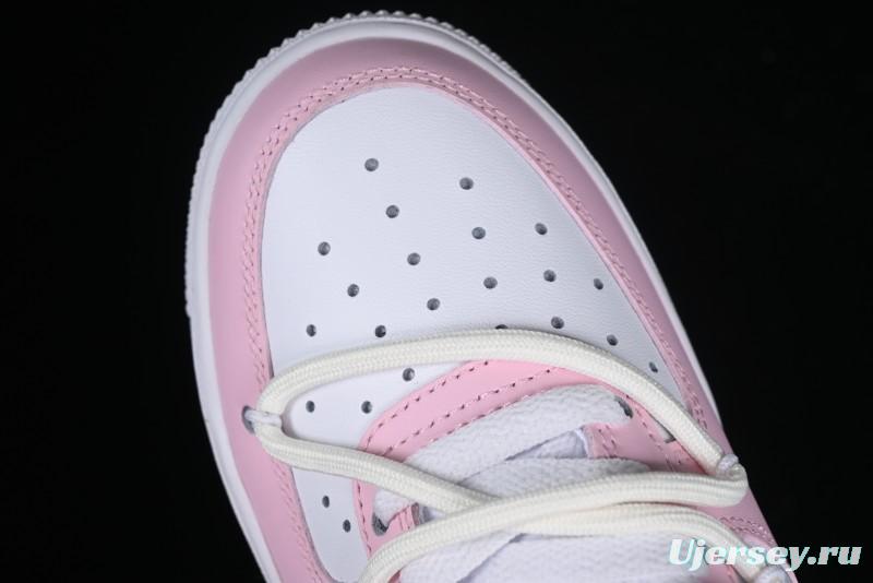 Nike Air Force 1 '07 Low Casual Sneakers with Dreamy Butterfly & Pastel Macaron Colorway - VV1998-013