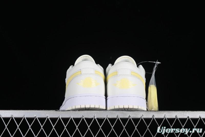 Nike Air Jordan 1 Low AJ1 Lemon Yellow Low-Top Casual Sneakers - FV8486-181