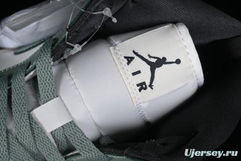 Nike Air Jordan 1 Mid AJ1 Basketball Shoes in Fresh Warm Green - BQ6472-130