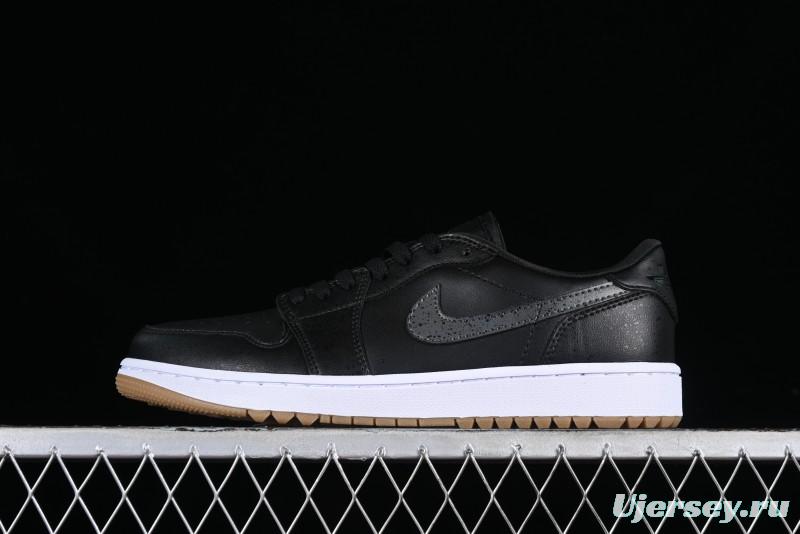 Nike Air Jordan 1 Low Golf Shoes Black Snake Pattern - DD9315-005