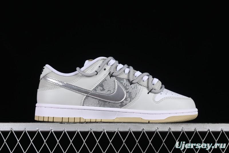 Nike Dunk Low SB Year of the Dragon Limited Edition Silk Patchwork Casual Skate Shoes - DV0833-100