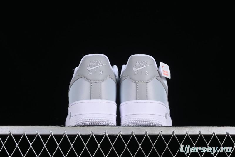 Nike Air Force 1 '07 Low Customized Anime Theme Gradient Grey Swoosh Casual Sneakers - FN0366-102