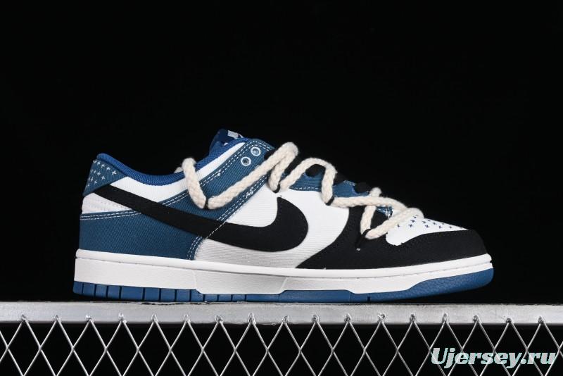 Nike Dunk Low High Street Style Ocean Protection Deconstructed SB Lace-Up Casual Skate Shoes - DV0834-101