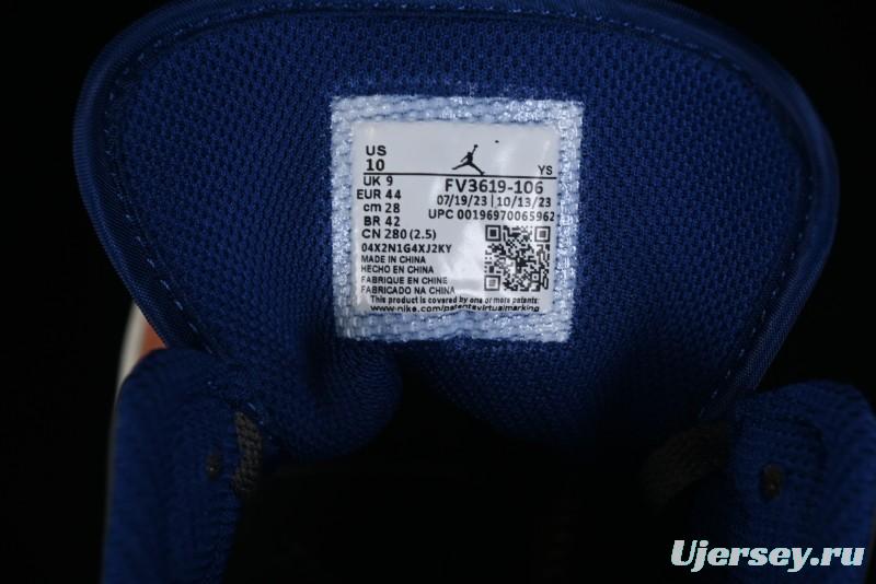 Nike Air Jordan 1 Mid "Flight Vintage" Retro Basketball Shoes with Washed Color Design - FV3619-106