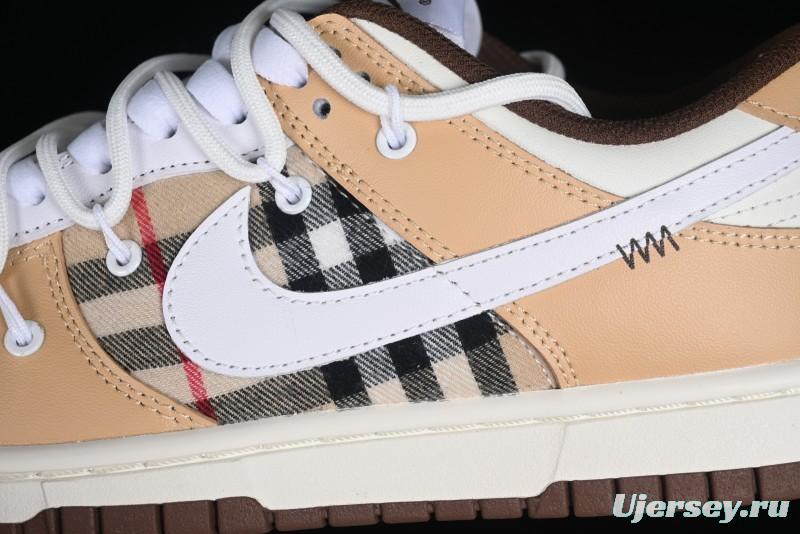 Nike Dunk Low Plaid Variation Retro SB Lace-Up Low-Top Casual Sneakers - DD1503-124