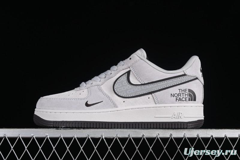 Nike Air Force 1'07 Low The North Face CDG Collaboration - Beige Grey Pigskin Low-Top Casual Sneakers - HD1968-015