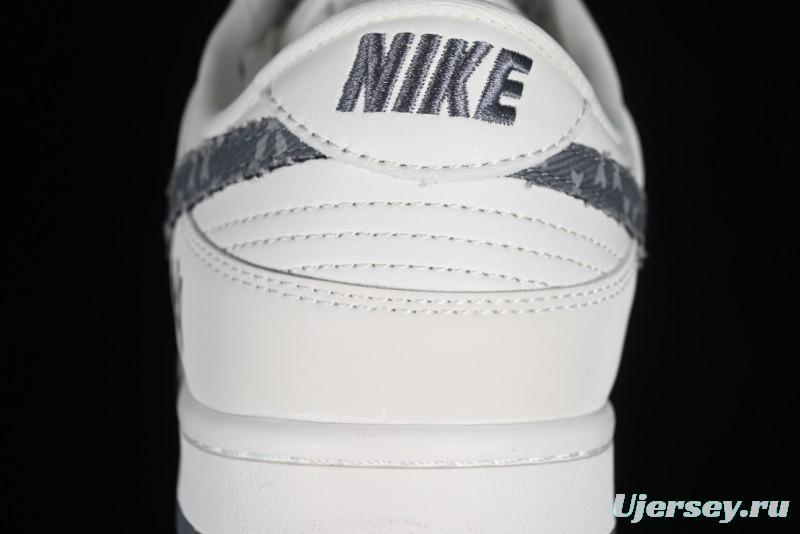 Nike SB Dunk Low MLB Collaboration - Grey Denim Anniversary Custom Low-Top Casual Skate Shoes - DQ1098-347