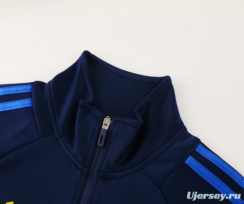 24/25 Boca Juniors Navy/Blue Full Zipper Jacket +Long Pants