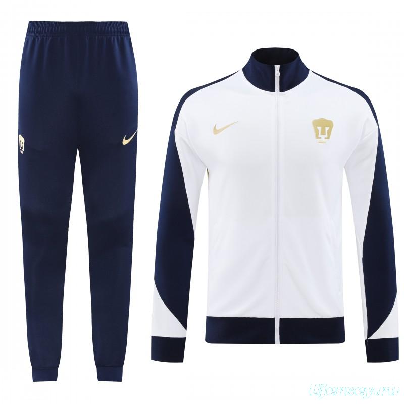 24/25 Club America White Full Zipper Jacket +Long Pants