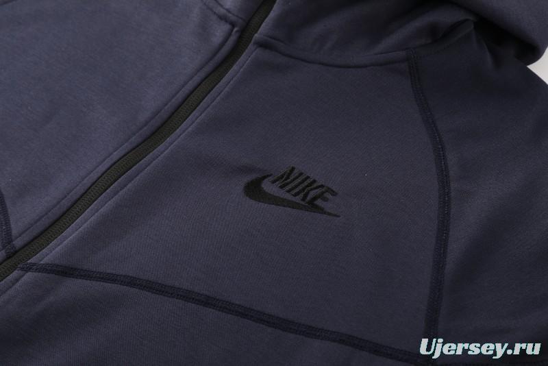 24/25 Nike Navy Hoodie Full Zipper Jacket +Long Pants