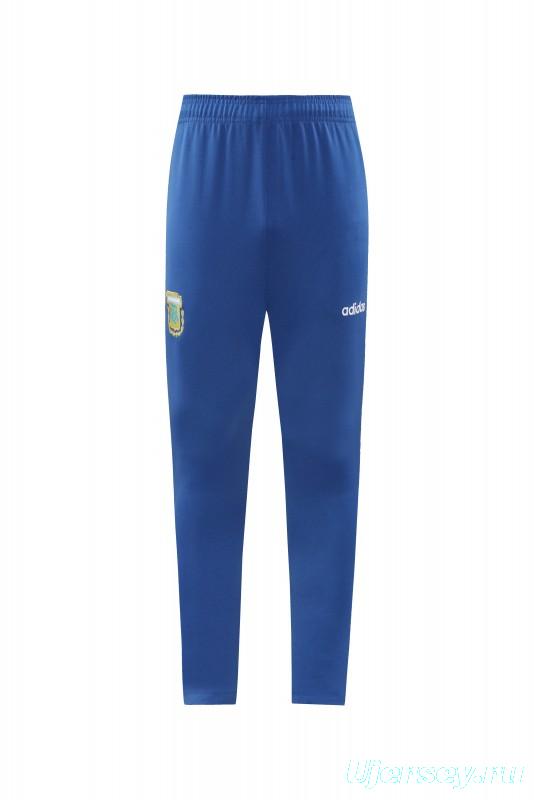 2024 Argentina Blue Full Zipper Jacket +Long Pants
