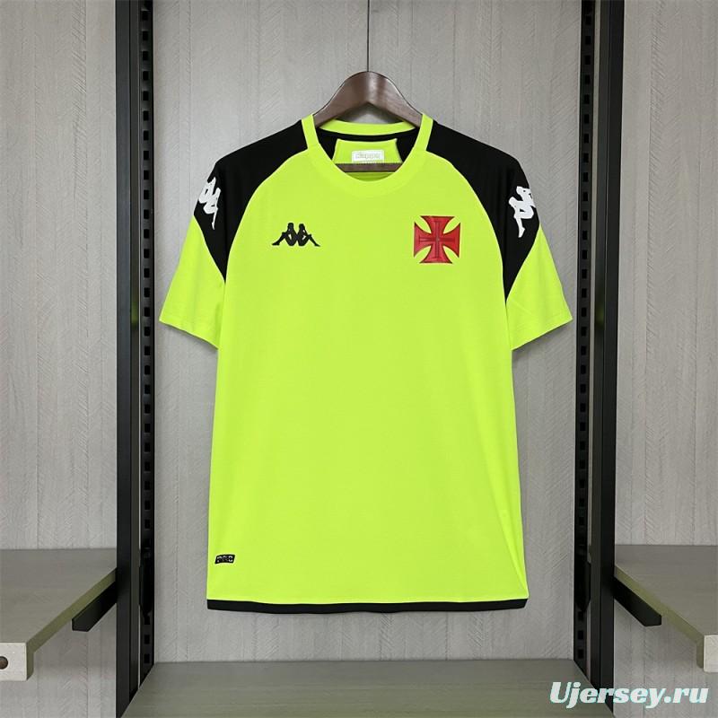 24/25 Vasco Da Gama Training Jersey Fluorescent Green Jersey
