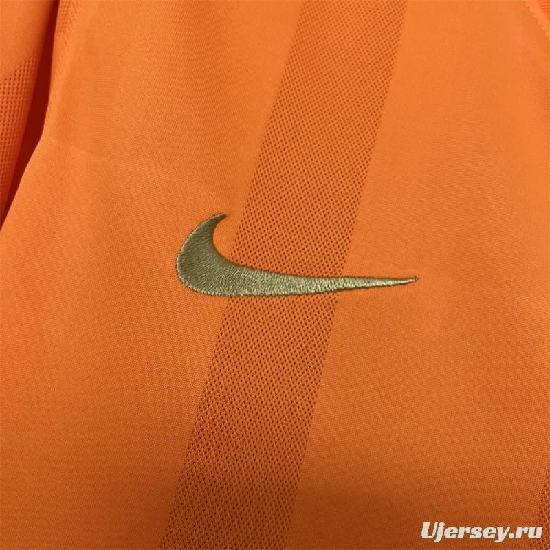 2010 Retro Corinthians Goalkeeper Orange Jersey