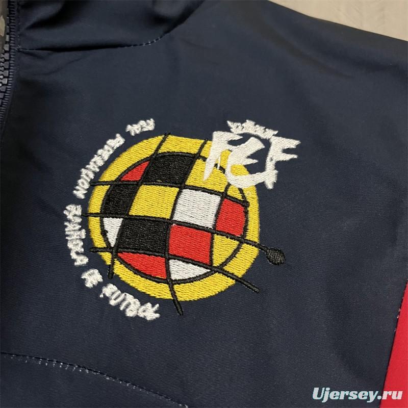 2024 Spain Navy Windbreaker