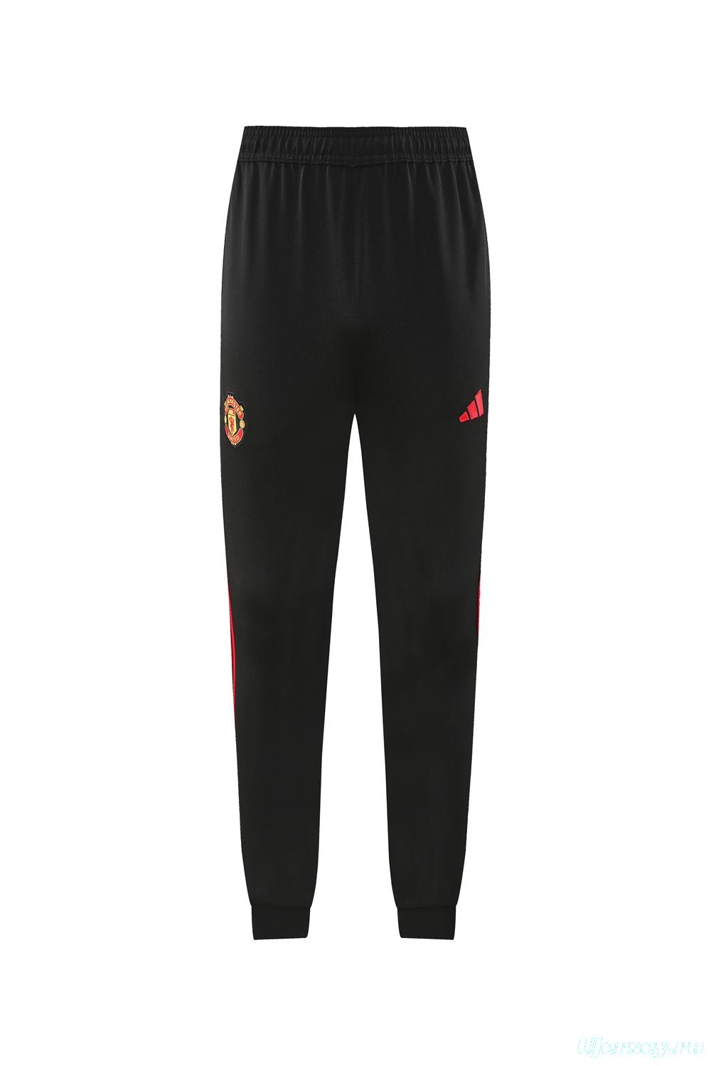 24/25 Manchester United Red Full Zipper Jacket +Long Pants