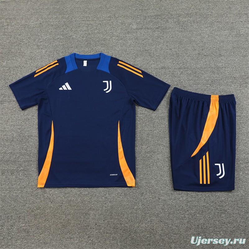 24/25 Juventus Navy Short Sleeve Jersey+Shorts