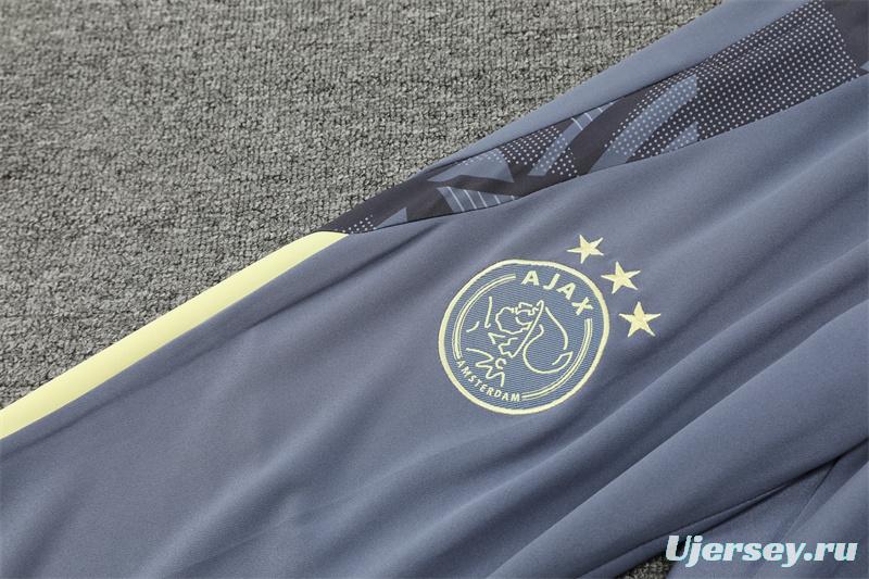 24/25 Juventus Yellow Half Zipper Jacket+Long Pants
