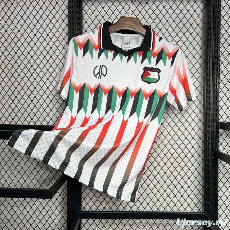 24/25 CD Palestino x Hypepeace White Jersey S-XXXXL