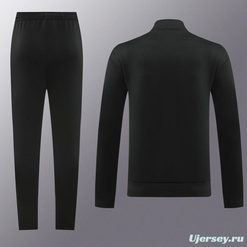 2024 Adidas Black Full Zipper Jacket +Long Pants