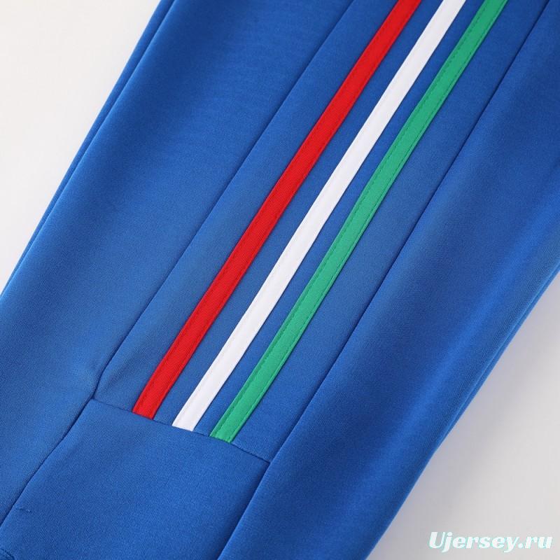 2024 Adidas Blue Full Zipper Jacket +Long Pants