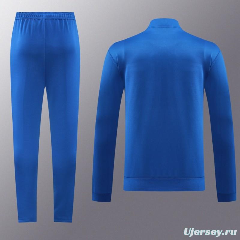 2024 Adidas Blue Full Zipper Jacket +Long Pants