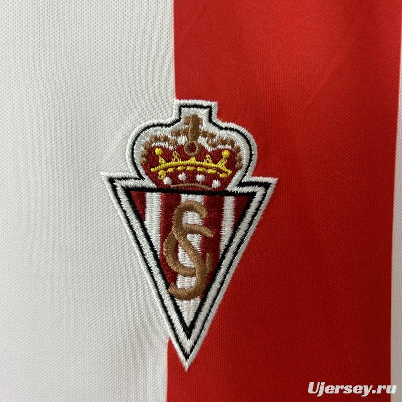 Retro 86/87 Sporting Gijon Home Jersey