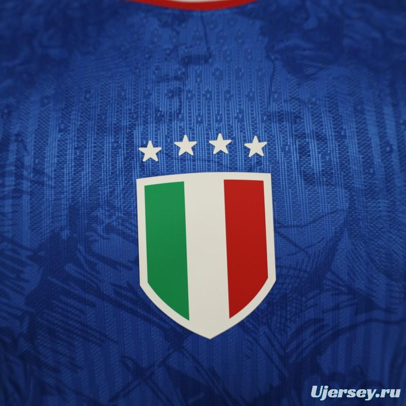 Player Version 2024 Italy Michelangelo Blue Special Training Jersey