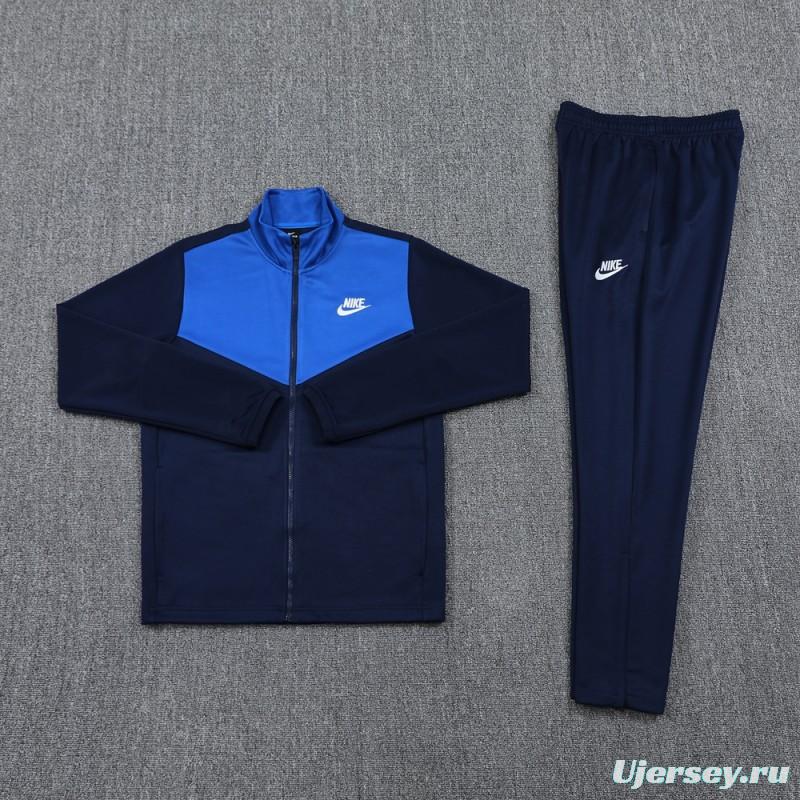 2024 NIKE Navy/Blue Full Zipper Jacket +Long Pants