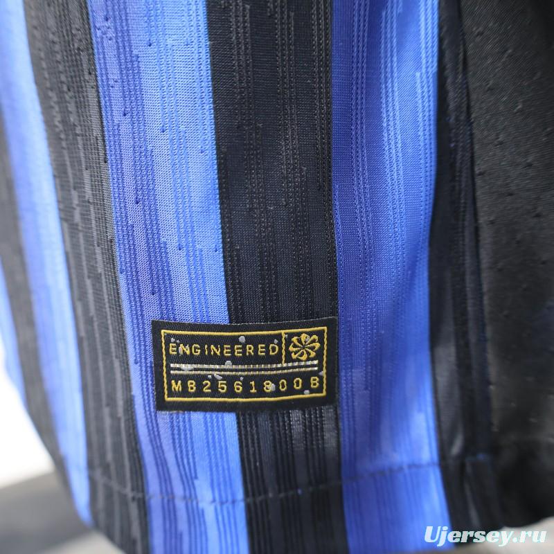 Player Version 25/26 Inter Milan Home Jersey With Sponsor