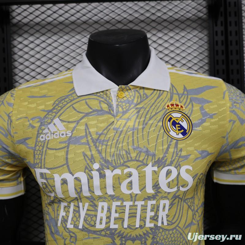 Player Version 24/25 Real Madrid Golden Dragon Pre-Match Jersey