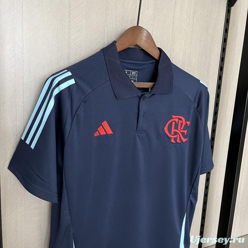 25/26 Flamengo Dark Blue POLO Jersey S-XXXXL