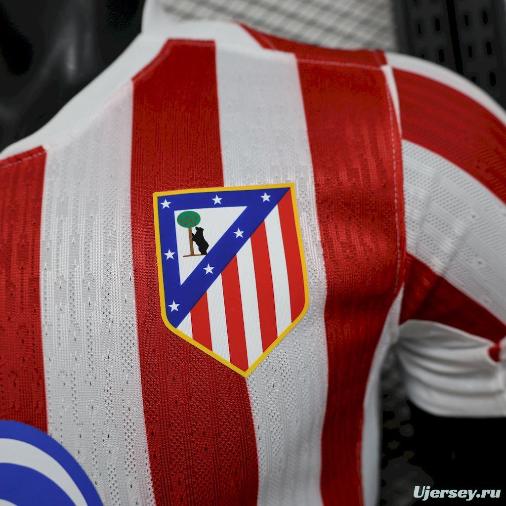 2025/26 Player Version Atletico Madrid Home Jersey