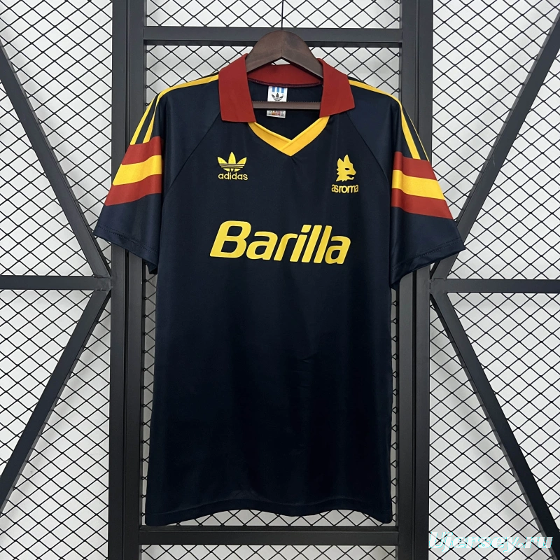 91/92 Retro Roma Away Jersey