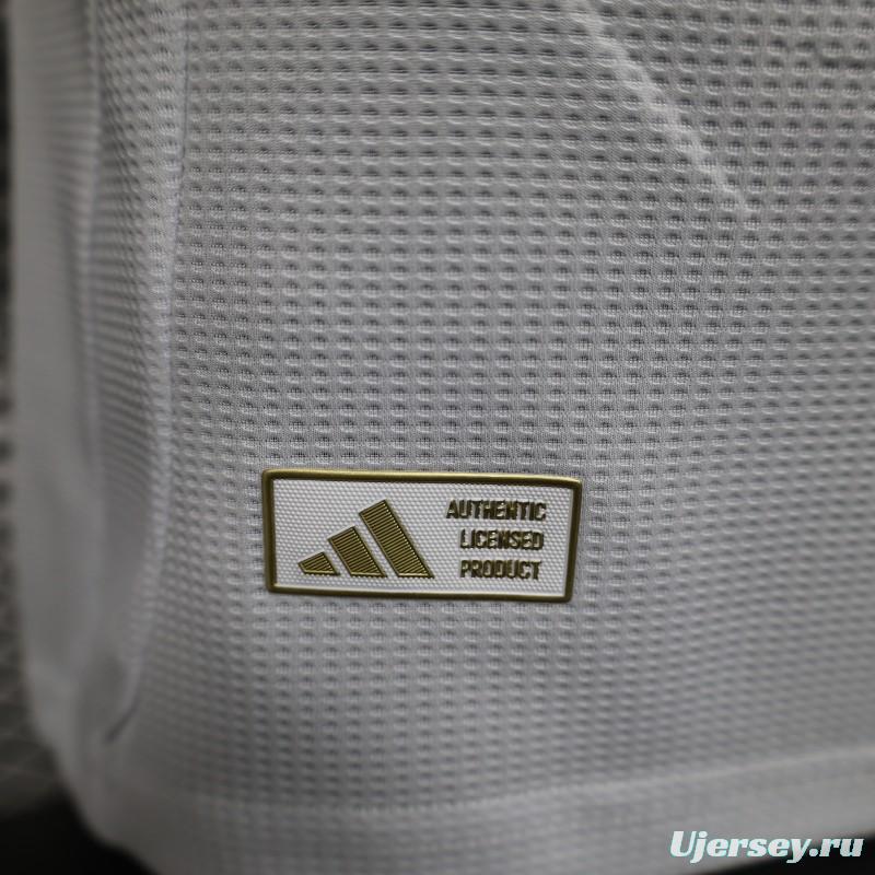 Player Version 25/26 Arsenal White with Emirates Sponsor Jersey