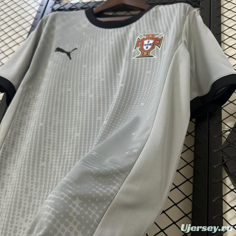 2025 Goalkeeper Portugal Grey Jersey