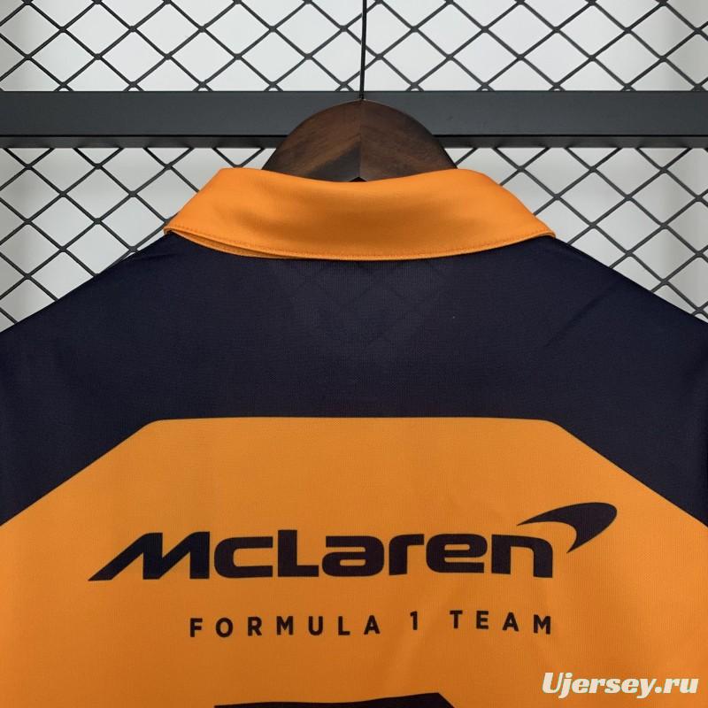 2025 Polo F1 Formula  Orange Mclaren  Jersey