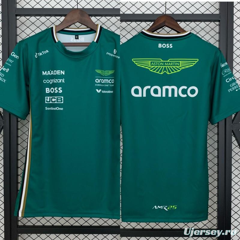 2025 F1 Formula Aston Martin Green T-Shirt